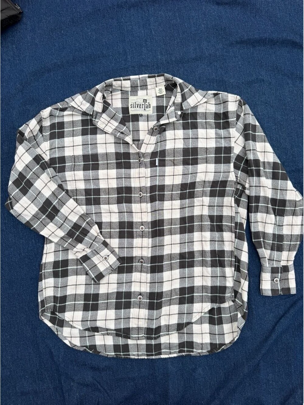 Levi's SilverTab Plaid Flannel Button Down Shirt